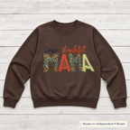 One Thankful Mama Sweatshirt. Shown in: Independent • Brown.