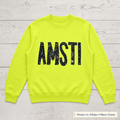 Chalkboard Lettering Sweatshirt. Shown in: Gildan • Neon Green.