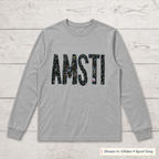 Chalkboard Lettering Long-Sleeve Tee. Shown in: Gildan • Sport Grey.