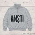 Chalkboard Lettering Quarter-Zip. Shown in: Gildan • Sport Grey.