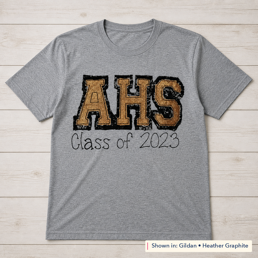 Graduation Year Varsity Tee. Shown in: Gildan • Heather Graphite.