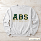 Sequin Varsity Lettering Sweatshirt. Shown in: Gildan • Ash.