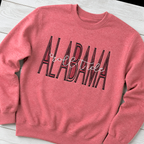 Tall Varsity Lettering & Script Sweatshirt. Shown in: Gildan • Heather Scarlet Red.