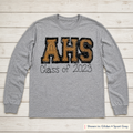 Graduation Year Varsity Long-Sleeve Tee. Shown in: Gildan • Sport Grey.