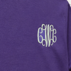 Vine Chest Monogram Sweatshirt. Shown in: Gildan • Purple.