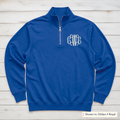 Vine Chest Monogram Quarter-Zip. Shown in: Gildan • Royal.