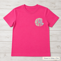 Tie-Dye Chest Monogram Tee. Shown in: Gildan • Pink.