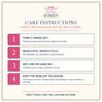 Care instructions for embroidered and embellished apparel