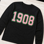 faux chenille glitter long sleeve styled flat lay