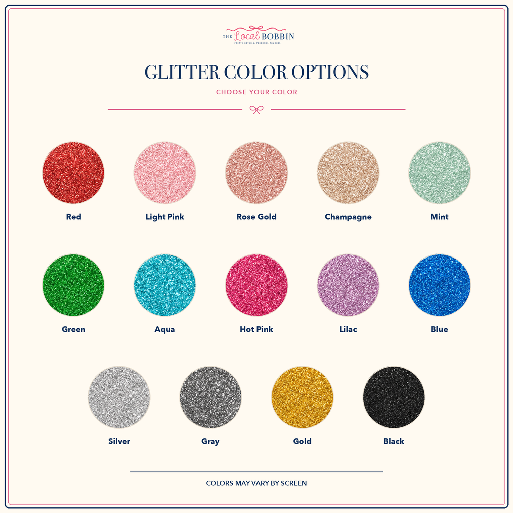 Glitter color options