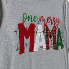 one merry mama long sleeve embroidery close-up