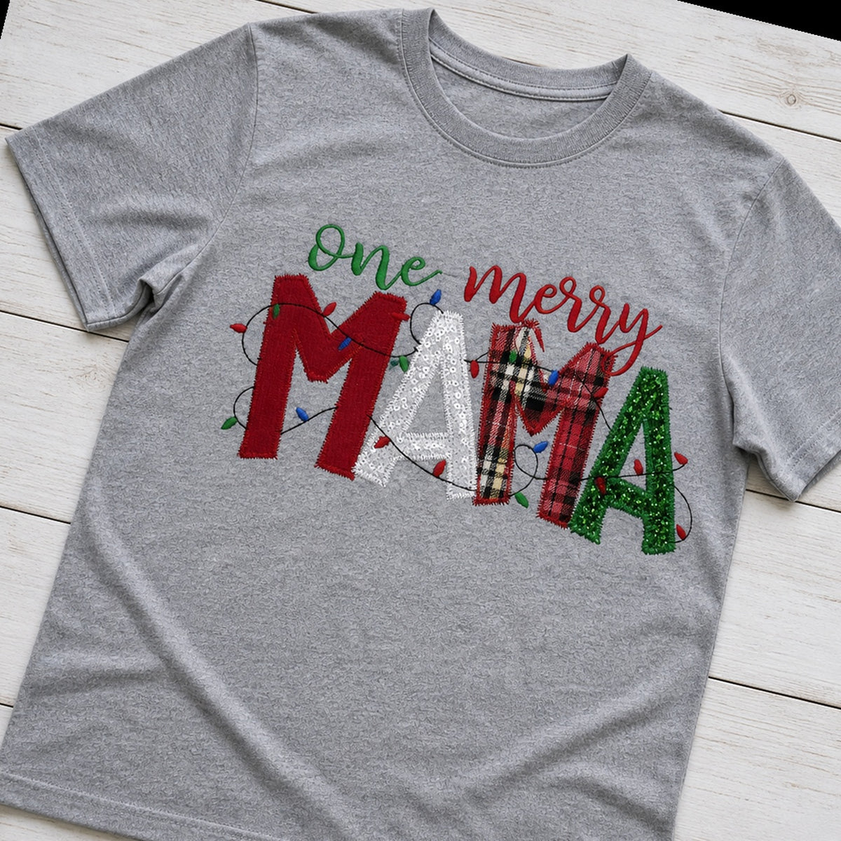 one merry mama short sleeve styled flat lay