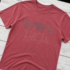 roll tide three elephants short sleeve styled flat lay