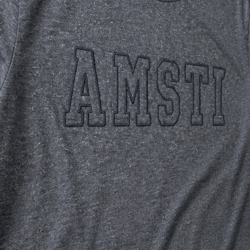 tonal block outline long sleeve embroidery close-up