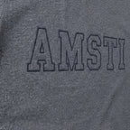 tonal block outline short sleeve embroidery close-up