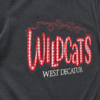 wildcats west decatur gingham short sleeve embroidery close-up