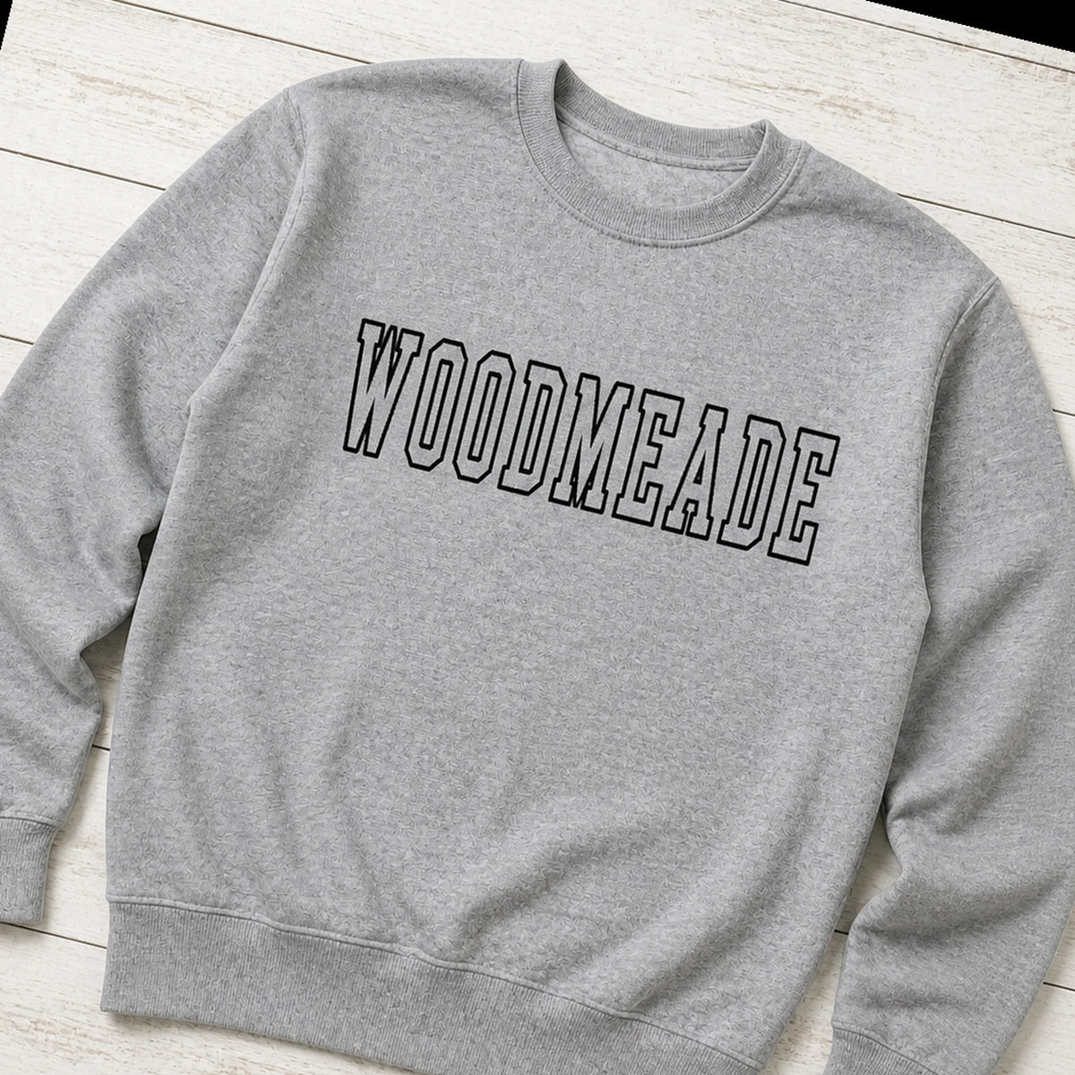 woodmeade outline crewneck styled flat lay